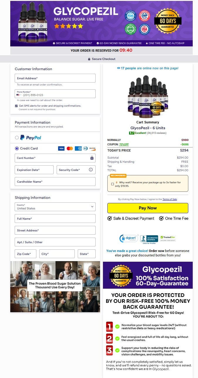 secure checkout for Glycopezil official website